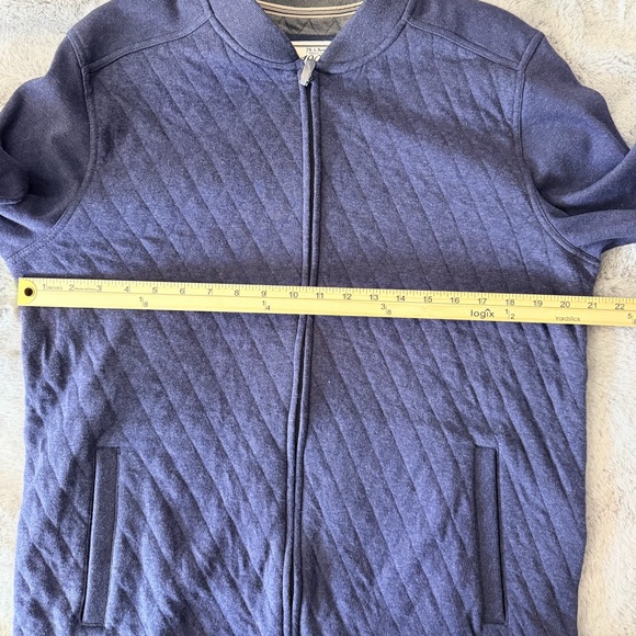 NWT Jos. A. Bank 1905 Tailored Fit Quilted Full Zip Jacket Blue M - Picture 5 of 9